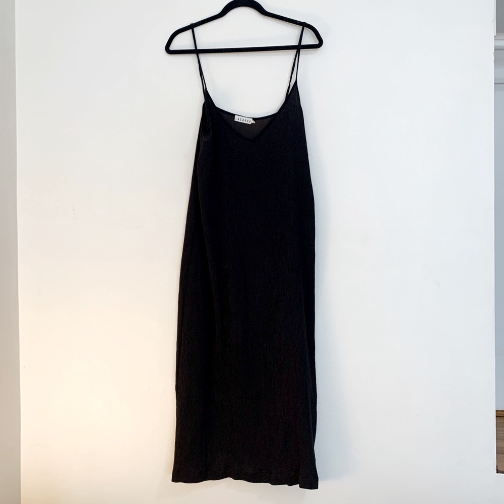 Loose Midi Black Dress